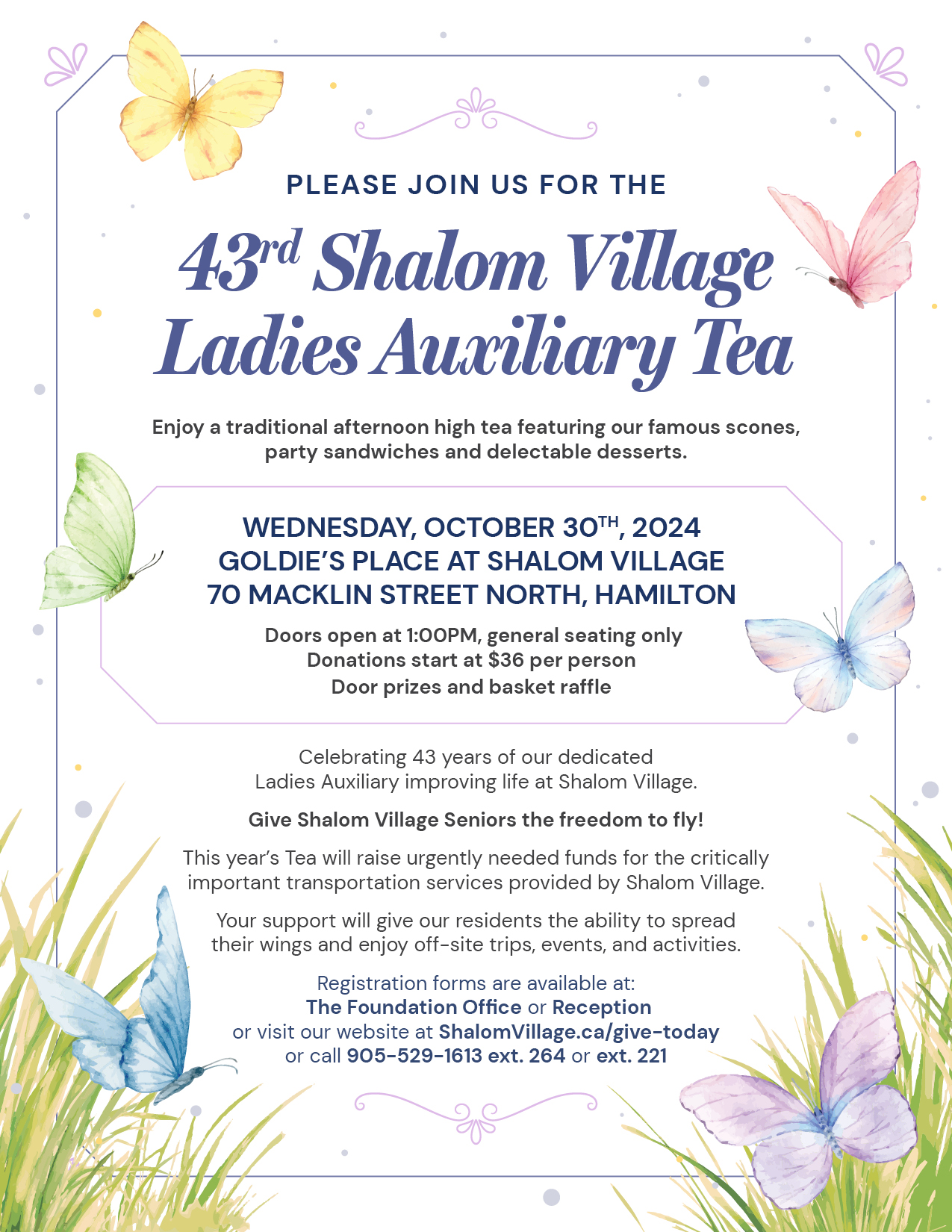 43rd Ladies Auxiliary Tea Poster